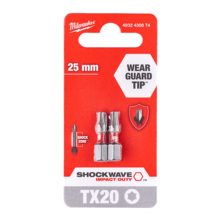 Milwaukee Shockwave Schroefbit TX20x25mm 2st-577655