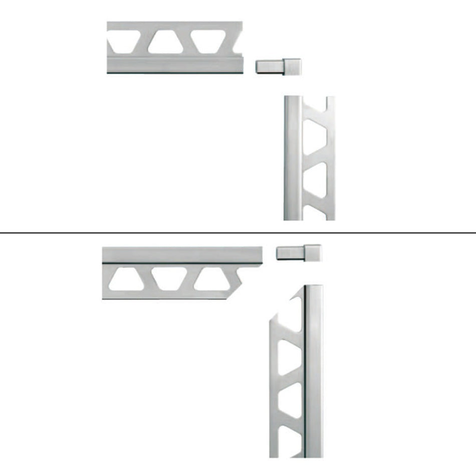 Schlüter Buitenhoekje ED-Q80BW voor Q80BW tegeldikte 8 mm zuiver wit-577793