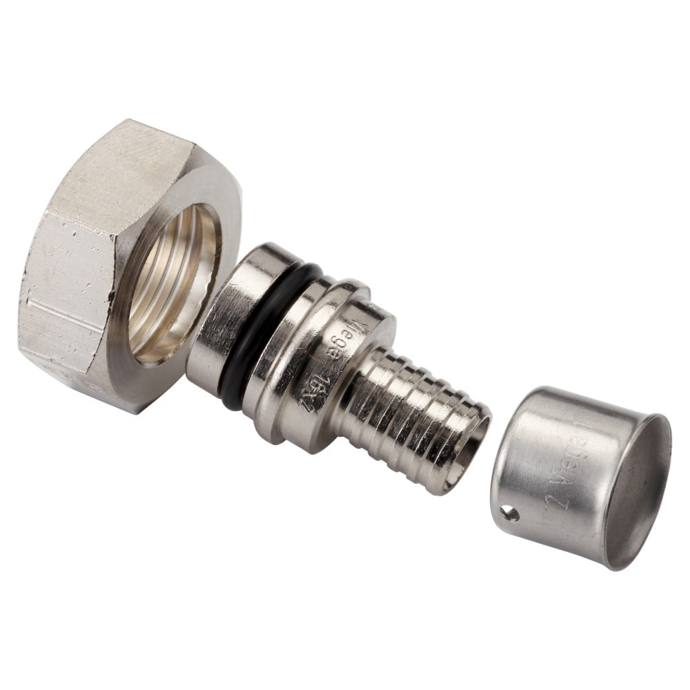 Viega Pexfit Aansluitkoppeling 2722P vernikkeld 16 mm 10 stuks-577953