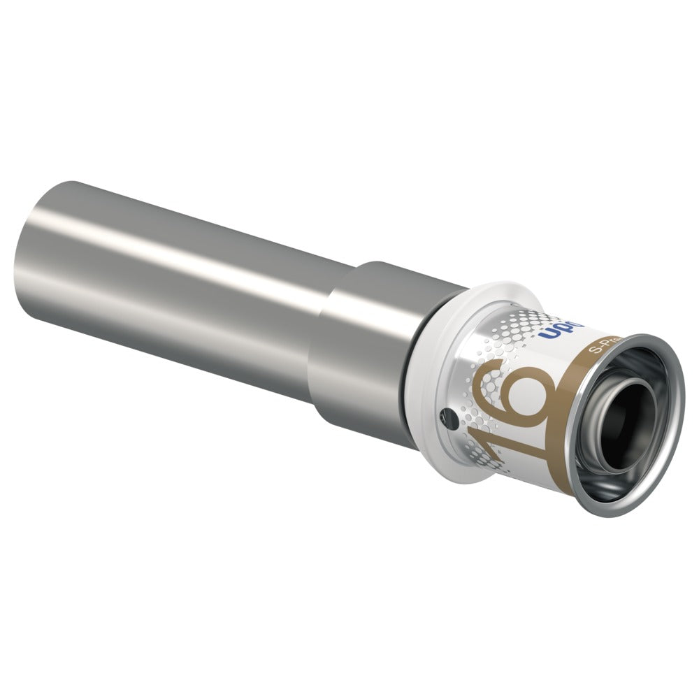 Uponor Perskoppeling recht messing 16x15 mm CU 2 stuks-578034