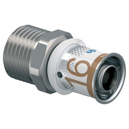 Uponor Perskoppeling messing 16x15 mm knel 2 stuk-578035