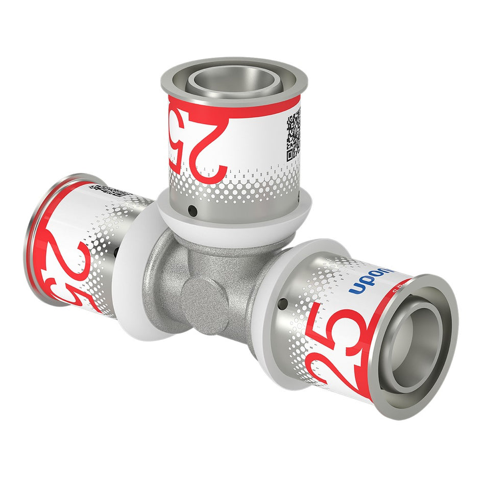 Uponor Pers T-stuk messing 25 mm-578081