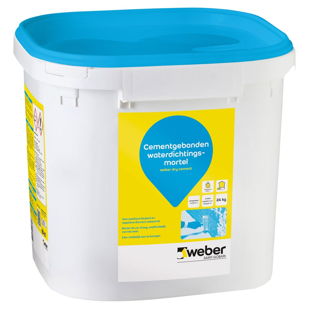 Weber.dry  Waterdichtingsmortel Seal Topflex cementgebonden grijs 24 kg-578381