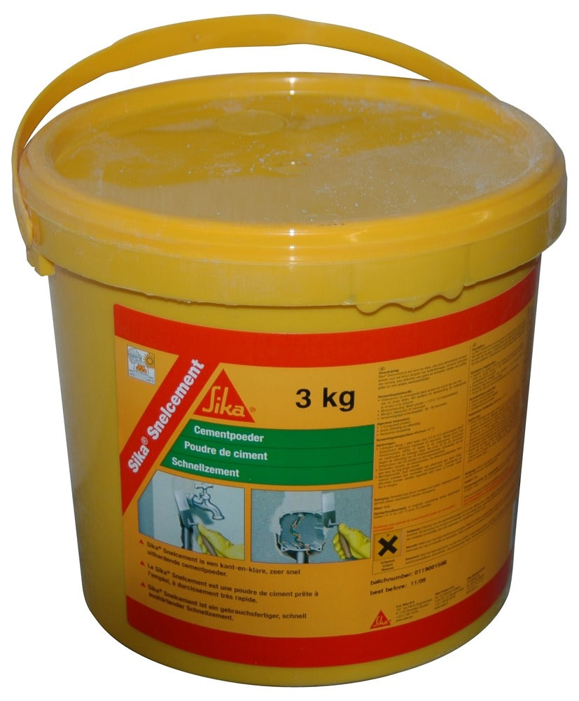 Sika Snelcement snel uithardend cementpoeder grijs 3 kg-578670