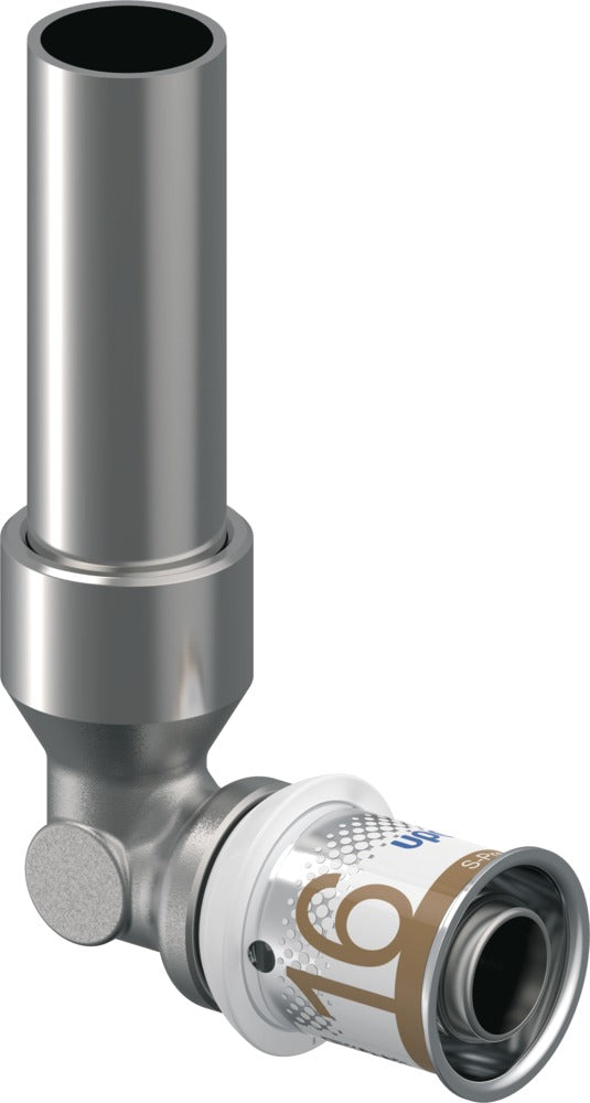 Uponor Persknie messing 16x350 mm 2 stuks-581539
