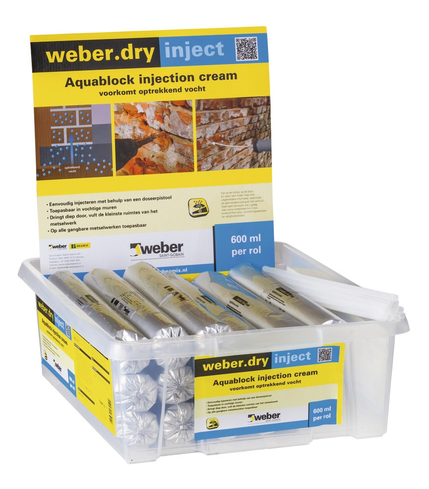 Weber.dry inject crème tegen optrekkend vocht 600 ml-583240