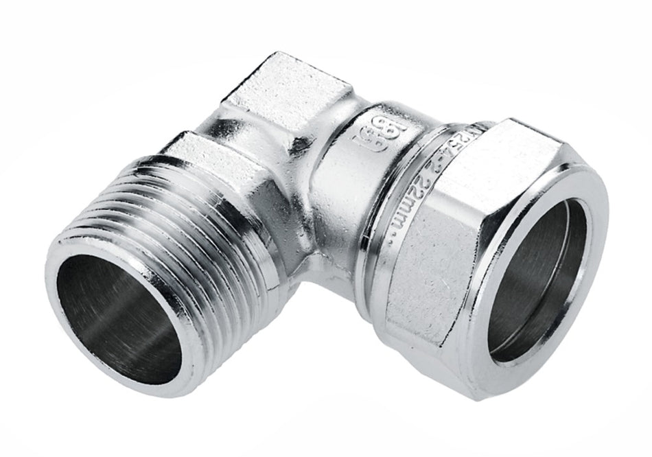 BONFIX Knel knie 15 mm x 3/8'' buitendraad chroom-583351