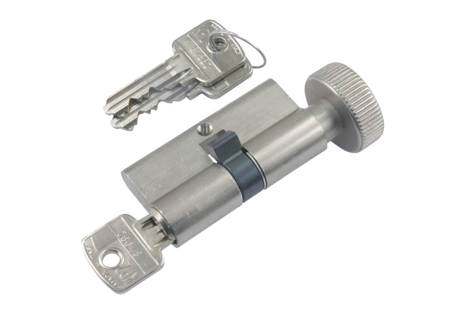 StarX Profielcilinder Vernikkeld 60mm Met Knop SKG2-585956