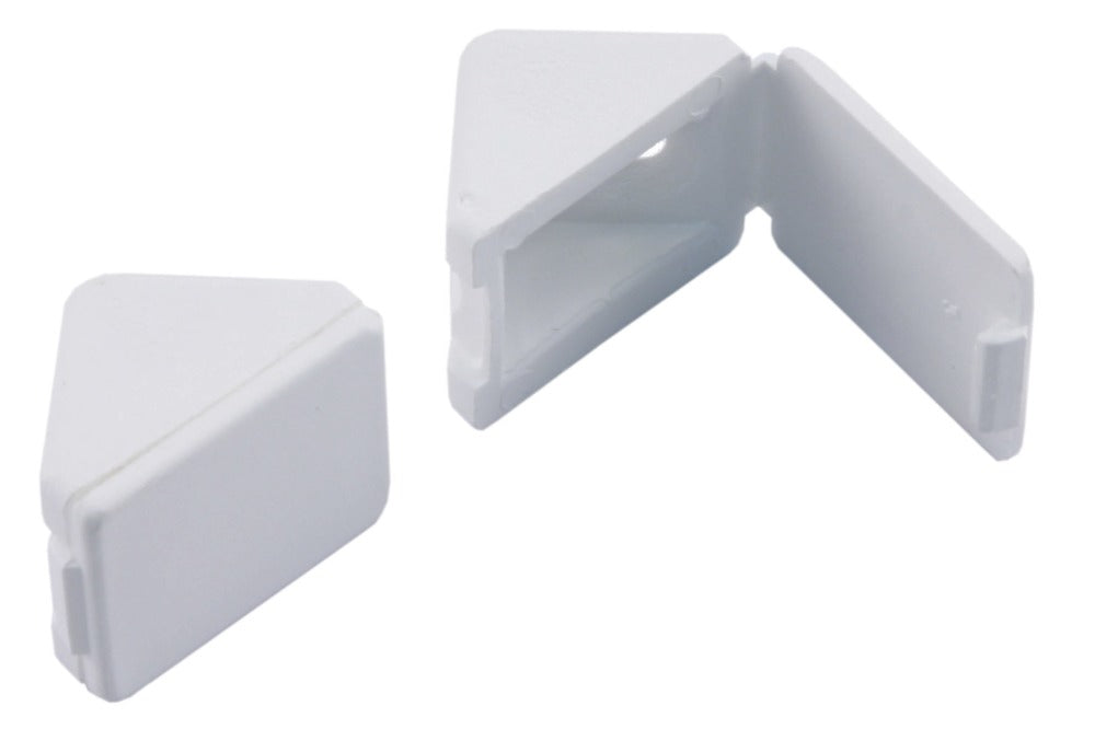 StarX Paneelverbinder Kunststof Wit 4stuks-586064