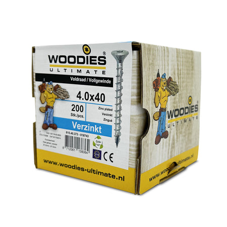 Woodies Ultimate Universele Schroef Verzinkt VK Voldraad T20-586237