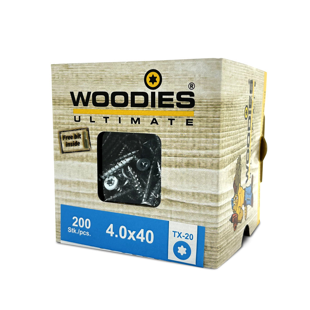 Woodies Ultimate Universele Schroef Verzinkt VK Voldraad T20-586237