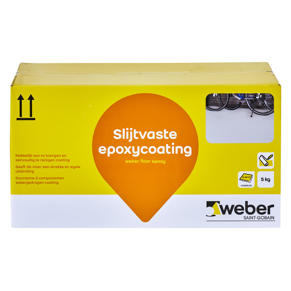 Weber.floor coating Epoxy slijtvast lichtgrijs RAL 7035 voor vloeren 5 kg-586826