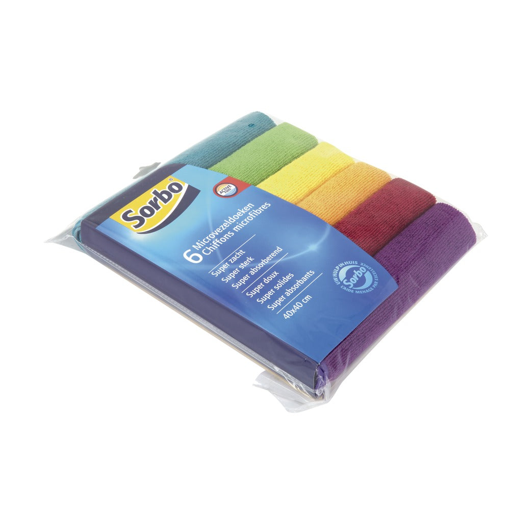 Sorbo Microvezeldoek 40x40 cm, 6 stuks-587003