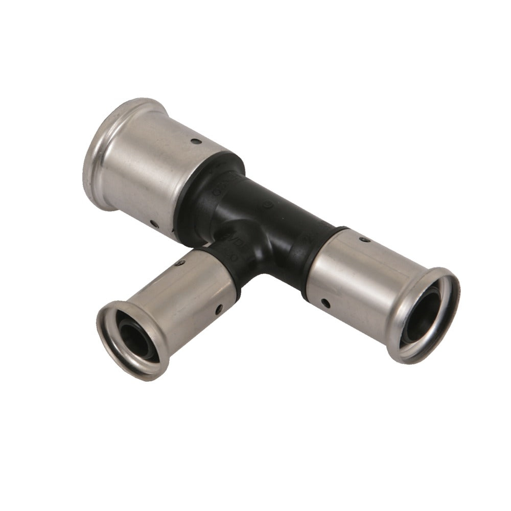 Henco pers T-stuk 20x16x16 mm kunststof, 2 stuks-587291