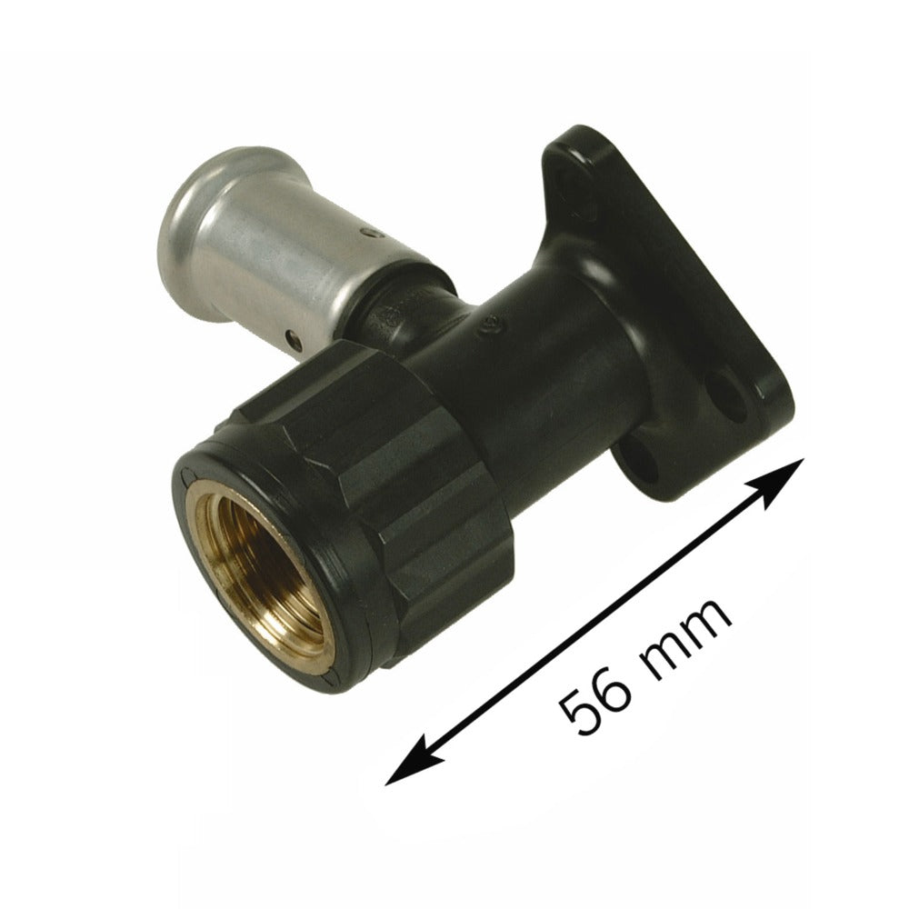 Henco pers Muurplaat 16x1/2'' + plug-587303