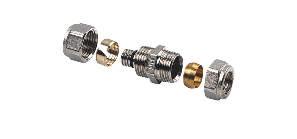 Henco verloop Koppeling 16 schroefx15 klem, 2 stuks-587306