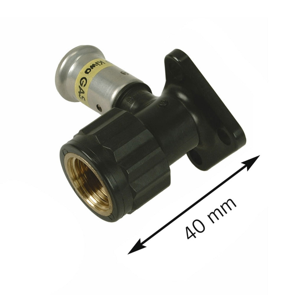 Henco gas pers Muurplaat 20x1/2'' + plug-587329