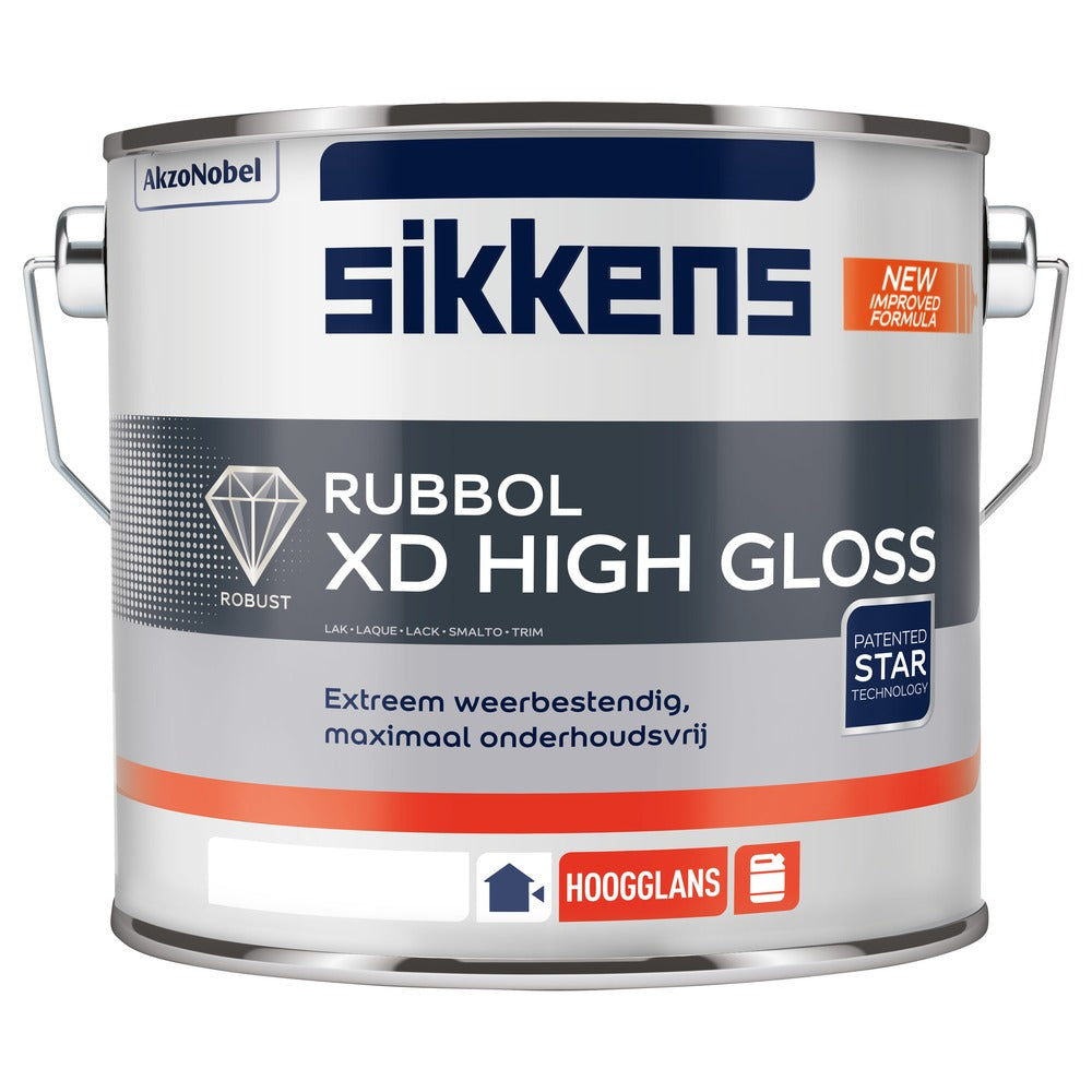 Sikkens Lak Rubbol XD High Gloss Wit/W05 2,5L-587710