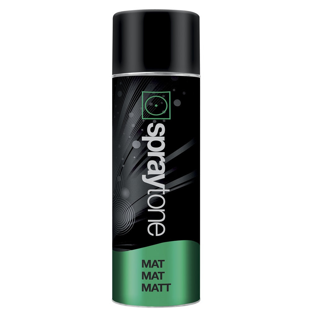 Spraytone Spuitlak Mat RAL 9005 Zwart 400ml-588321