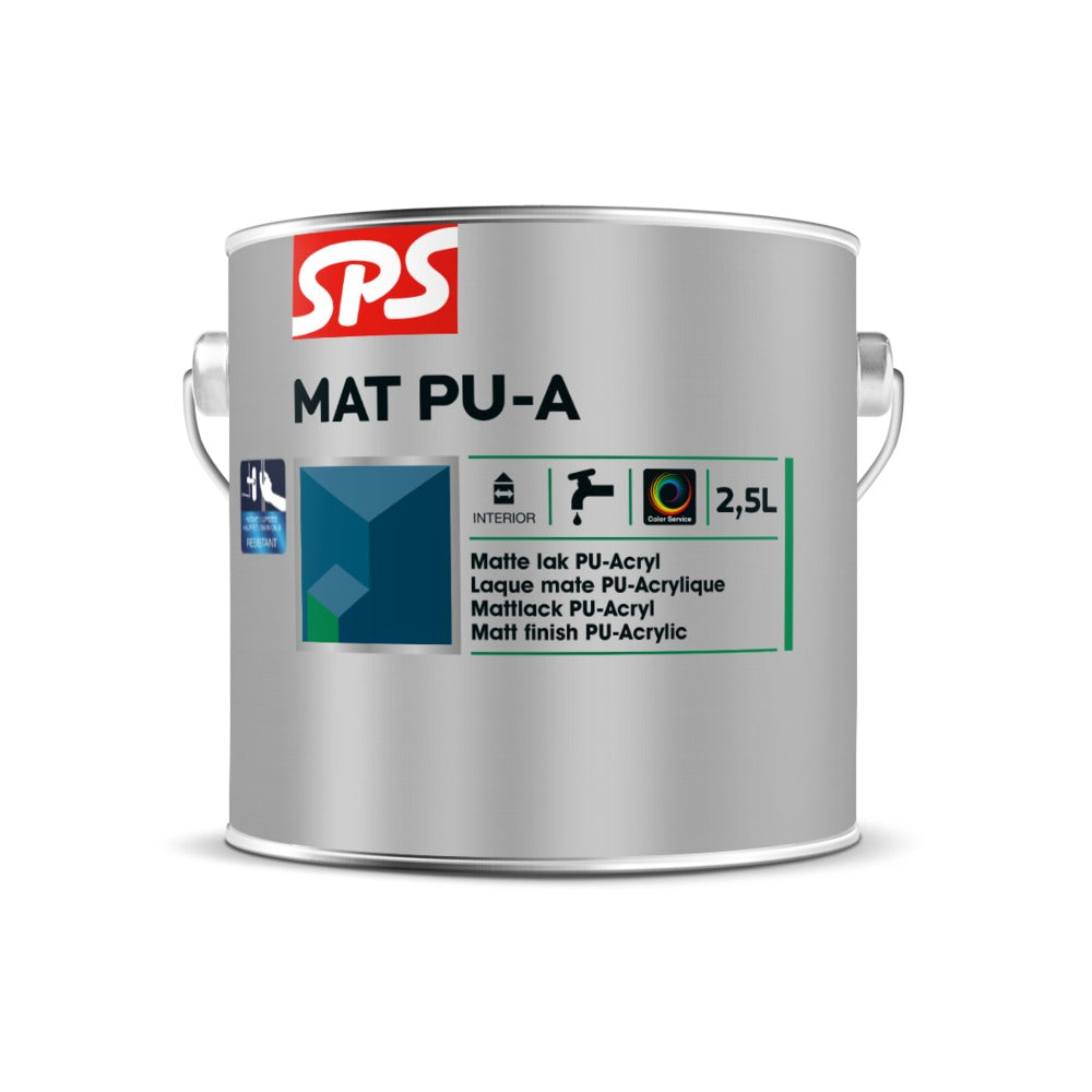 SPS Lak Mat PU-A RAL 9010 2,5L-589336