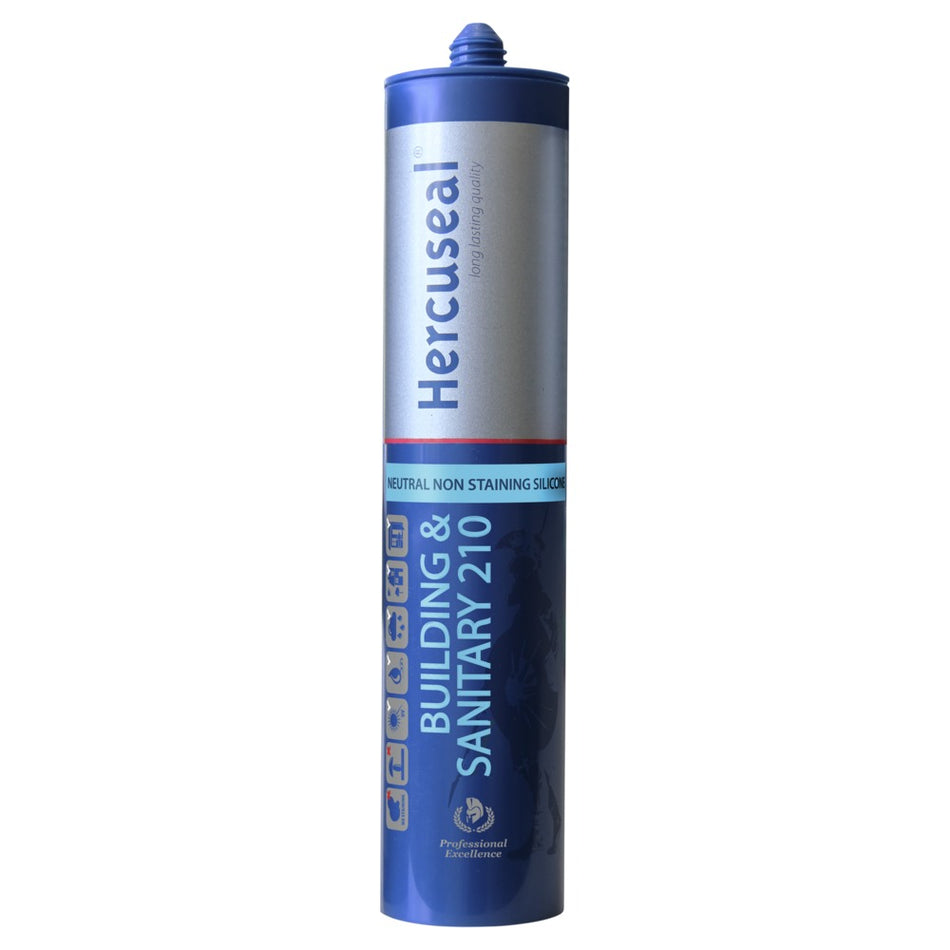 Hercuseal Siliconenkit Building Sanitary 210 Antraciet 310ml-589536