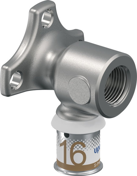 Uponor Press Muurplaat 16mmx3/8'' binnendraad met flens-590876
