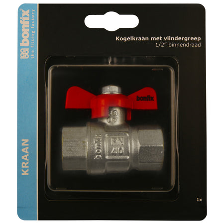 BONFIX Kogelstopkraan met vlindergreep 1/2'' binnendraad-591146