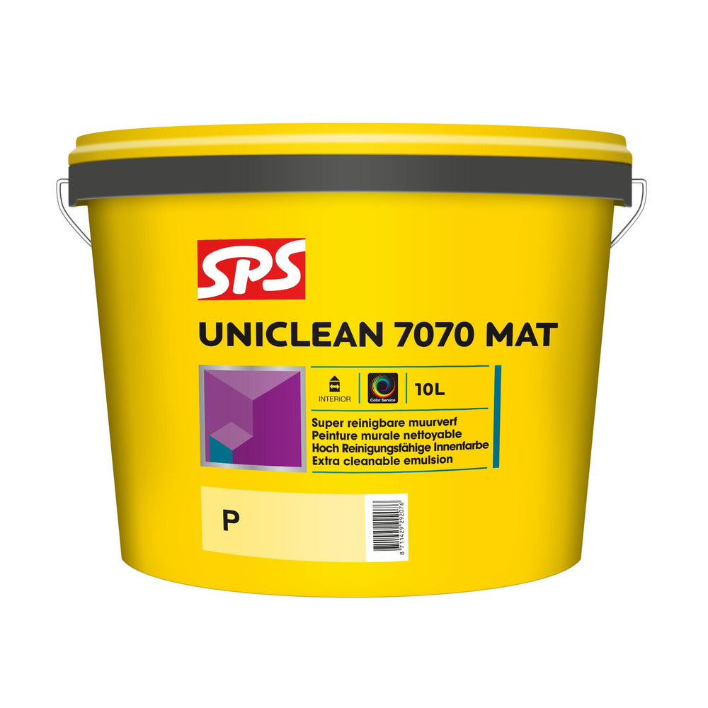 SPS Muurverf Uniclean 7070 Mat Wit/Mengbasis P 10L-594330