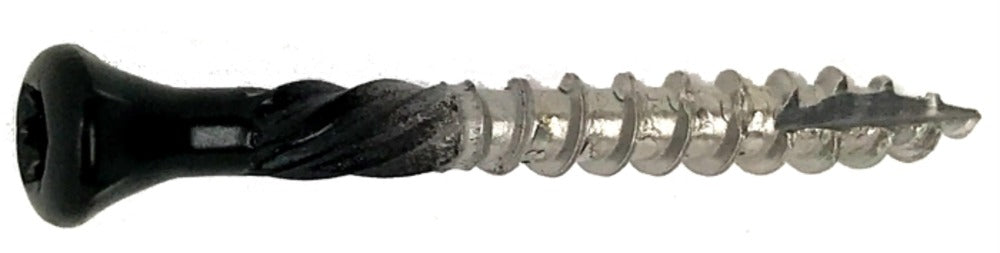 Woodies Ultimate Potdekselschroef RVS410 VK 5mm Deeldraad T25 Zwart 200st-594423
