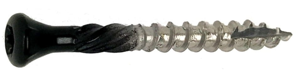 Woodies Ultimate Potdekselschroef RVS410 VK 5mm Deeldraad T25 Zwart 200st-594424
