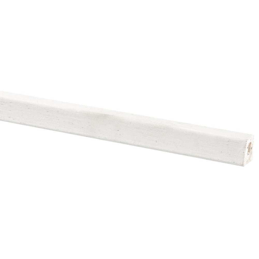 Glaslat Hardhout Wit Gegrond 19x16x2700mm FSC Mix 70%-597828