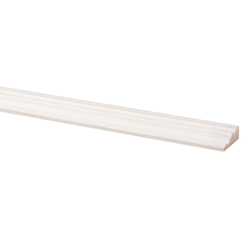 Decorlijst Grenen Wit Gegrond 12x32x2700mm FSC Mix 70%-597864