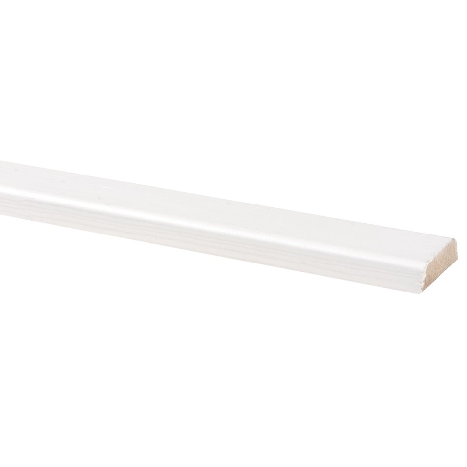 Koplat Schuin Grenen Wit Gegrond 12x45x2700mm FSC Mix 70%-597868
