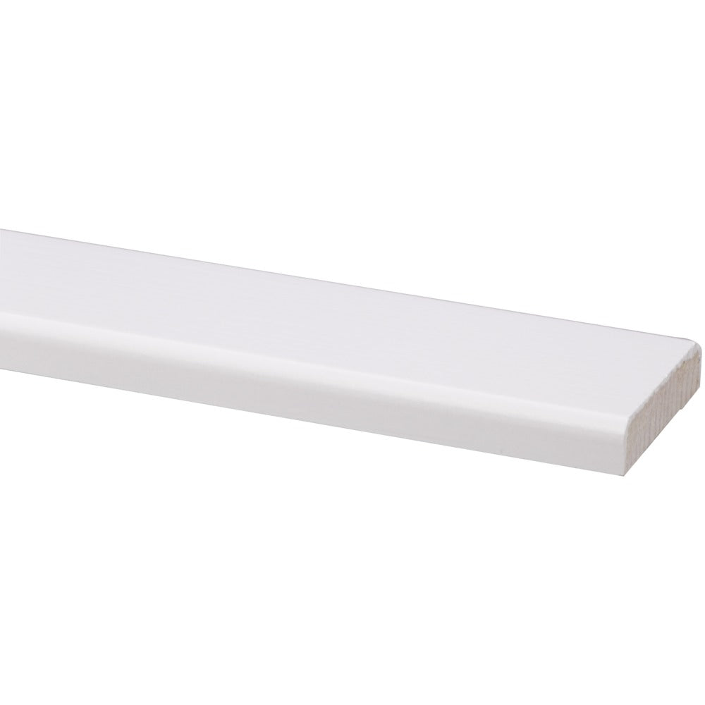 Koplat Recht Grenen Wit Gelakt 12x45x2700mm FSC Mix 70%-597883