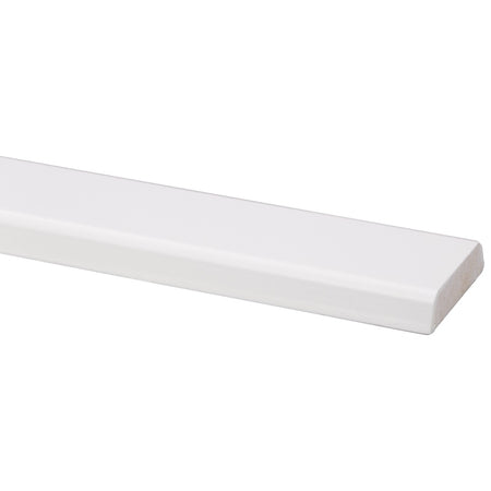 Koplat Schuin Grenen Wit Gelakt 12x45x2700mm FSC Mix 70%-597884