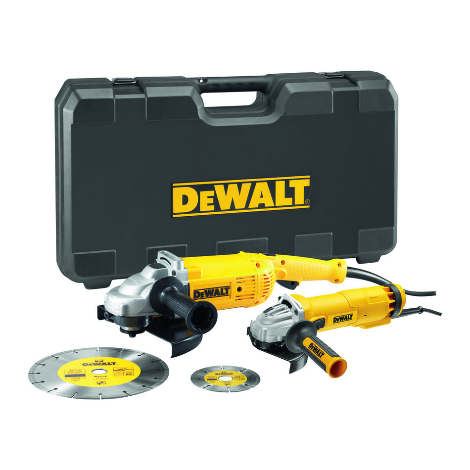 DeWALT Haakse Slijper + 2 Diamantschijven DWE492SDT 125/230mm-597949