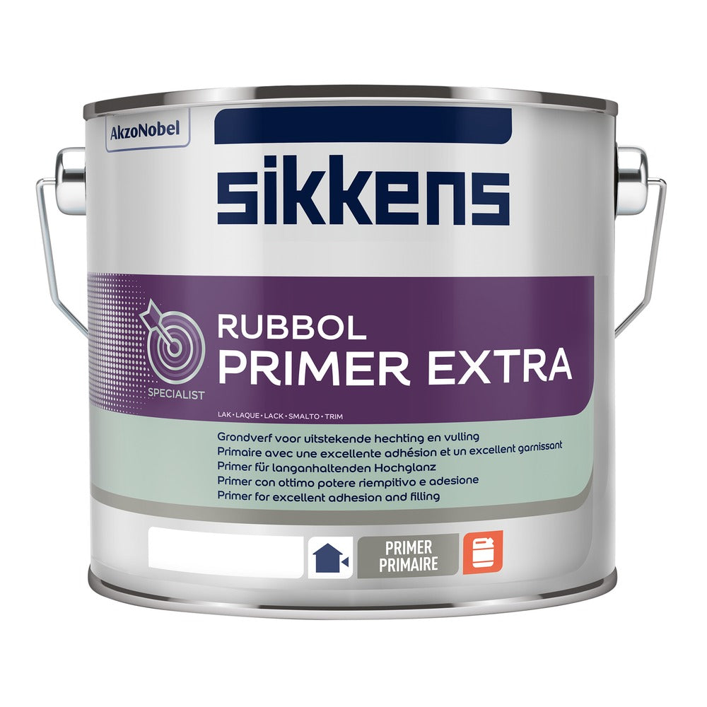 Sikkens Primer Rubbol Primer Extra Wit/Mengbasis W05 2,5L-599700