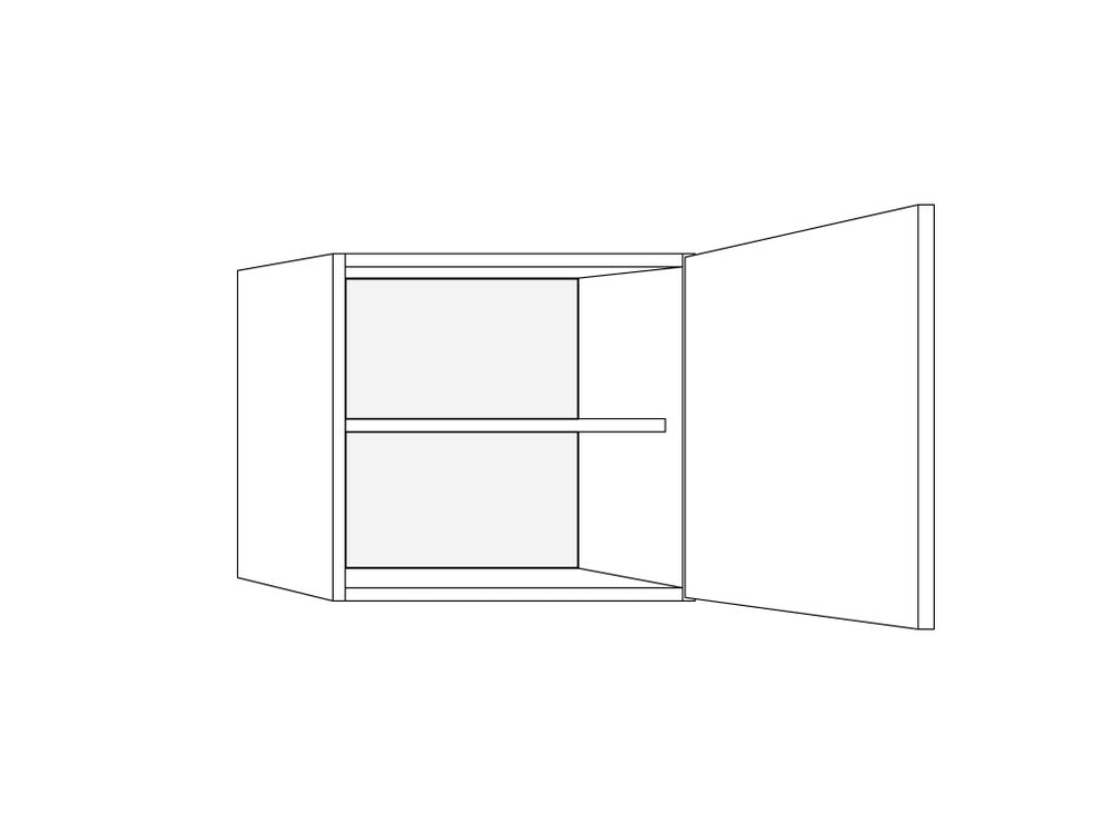 Bribus ECO Bovenkast Rechts 30x57cm 1 Deur FSC Mix 70%-599943