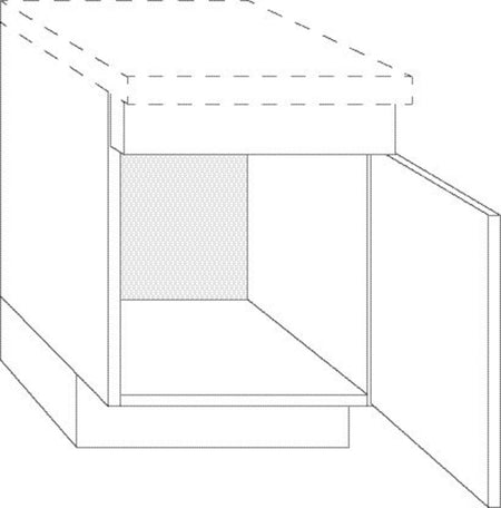 Bribus ECO Gootsteenkast Rechts 50cm Met Stelpoten 19mm FSC Mix 70%-599981