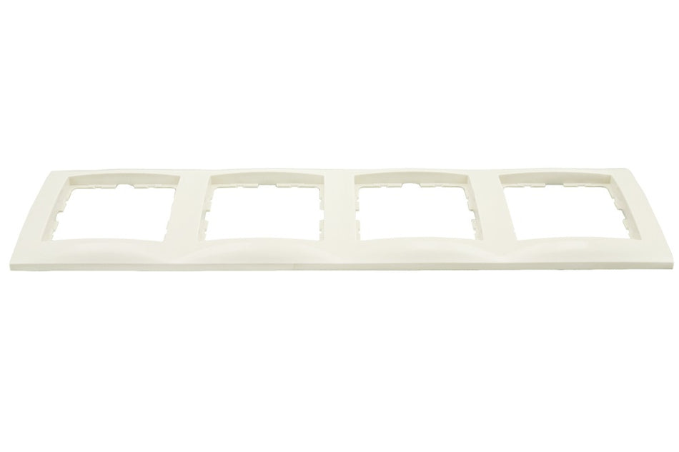 Berker Afdekraam S1 Inbouw 4-Voudig Polarwit Glanzend-600821