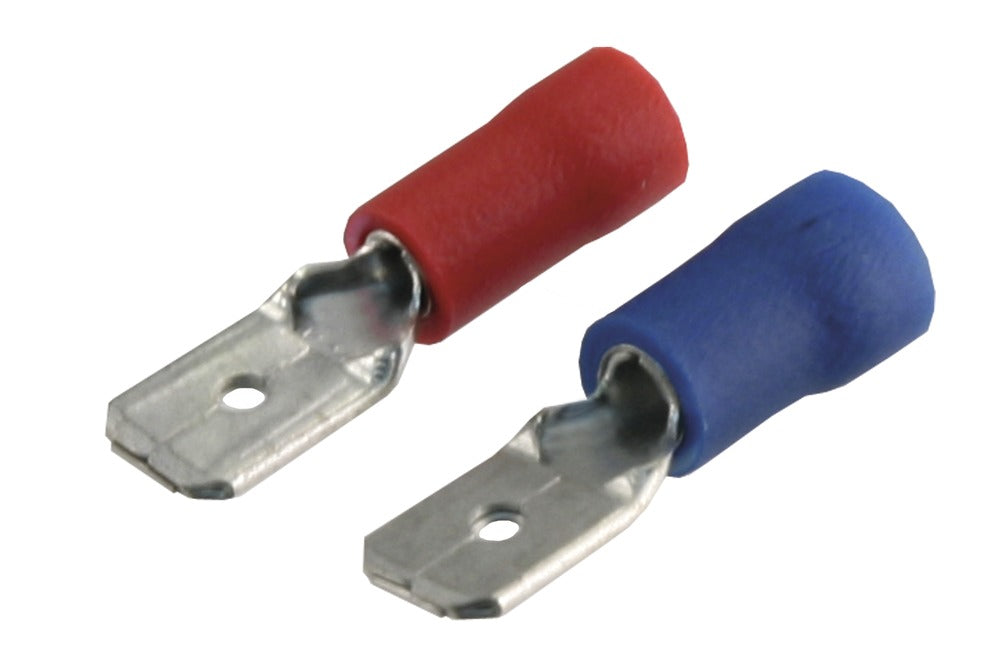 Q-Link Kabelschoen Schuifstekker Rood/Blauw 10st-600935
