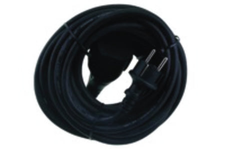 Q-Link Verlengsnoer randaarde IP44 neopreen 3x1,5 mm² zwart 10 meter-600959