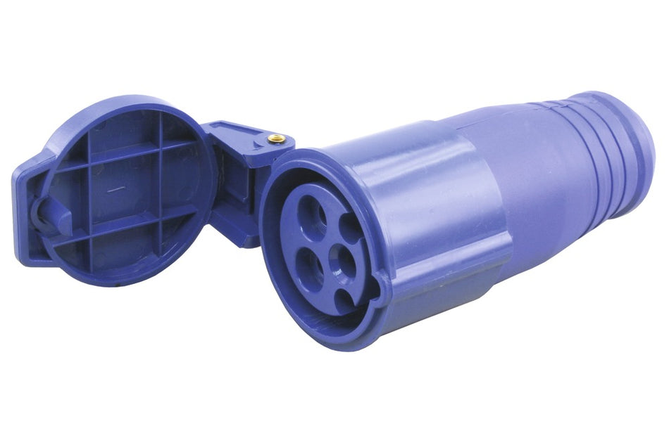Contrastekker 2-Polig+E Blauw 16A-601176