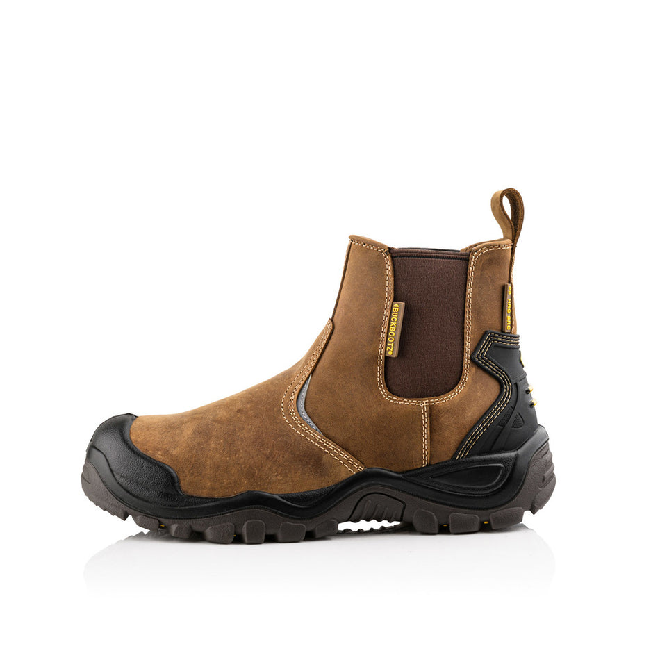 Buckbootz Veiligheidsschoen S3 Buckshot Instapper Bruin-601306