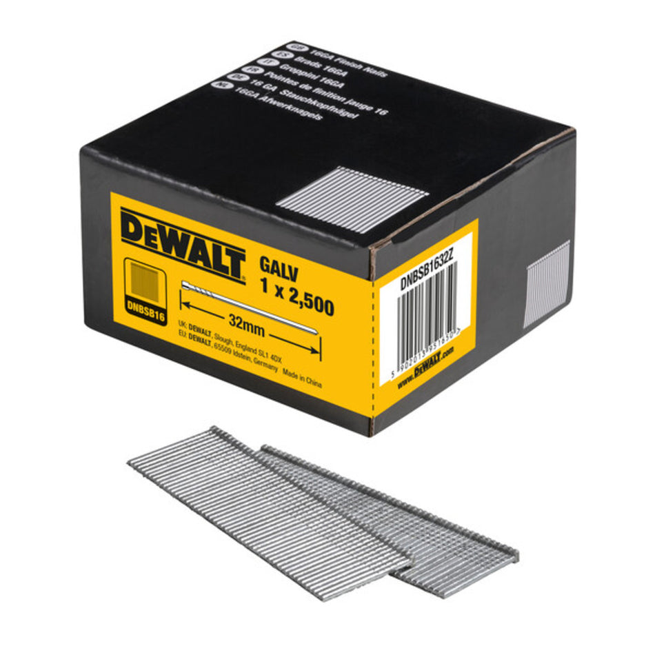 DeWALT Brads Gegalvaniseerd 2,5m 16Ga-602430