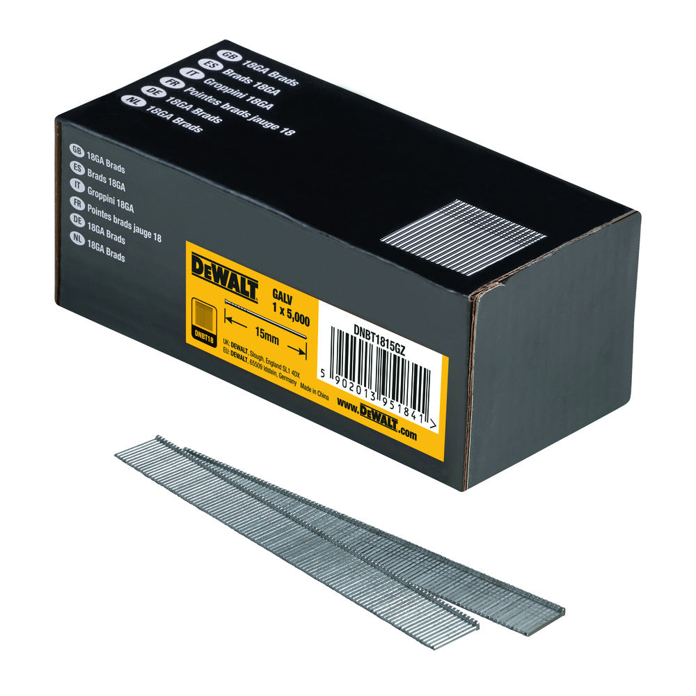 DeWALT Brads Gegalvaniseerd 1,25mm 18Ga-602443