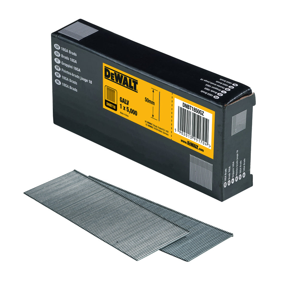 DeWALT Brads Gegalvaniseerd 1,25mm 18Ga-602450