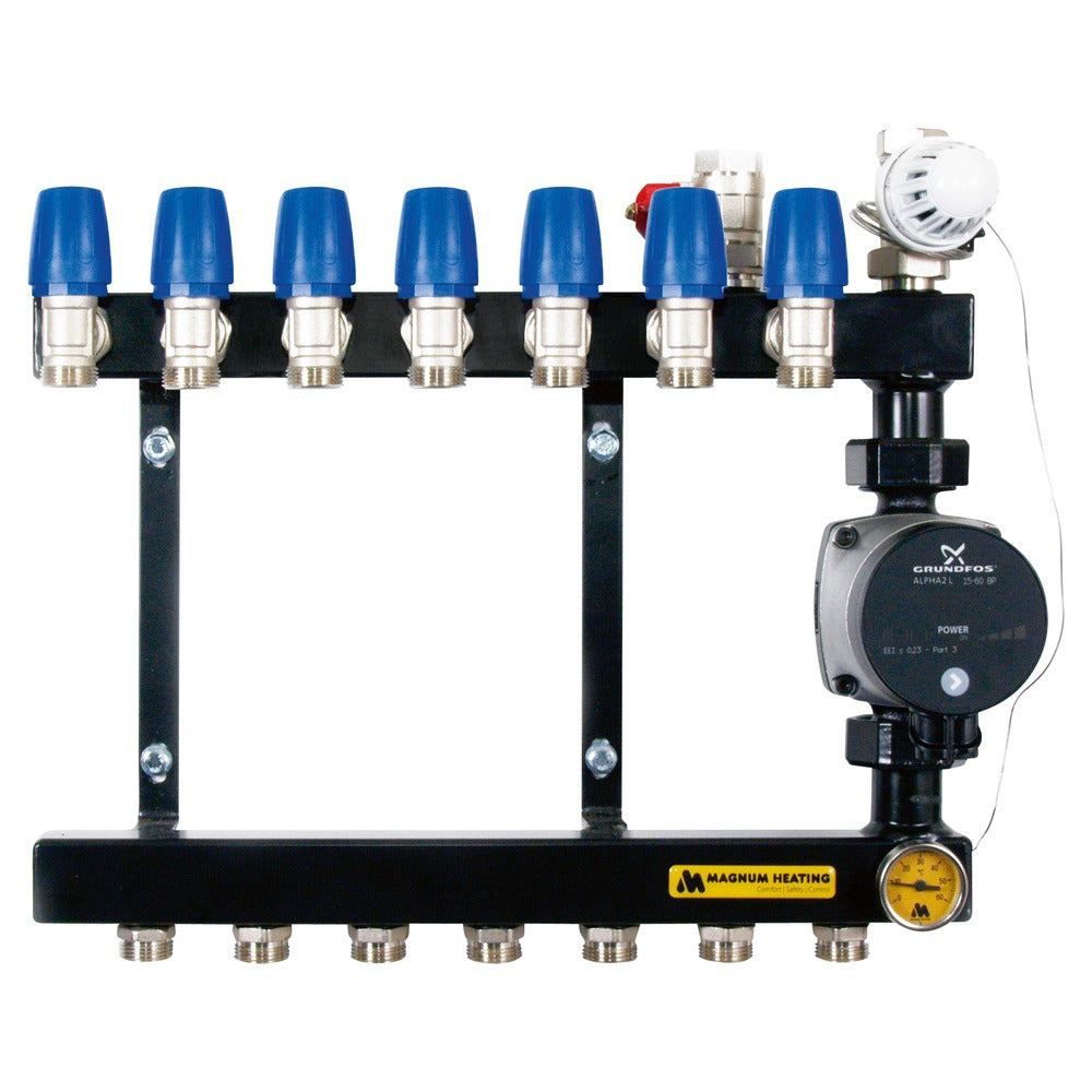 MAGNUM Heating Verdeler Basic Staal 3 Groeps-700710