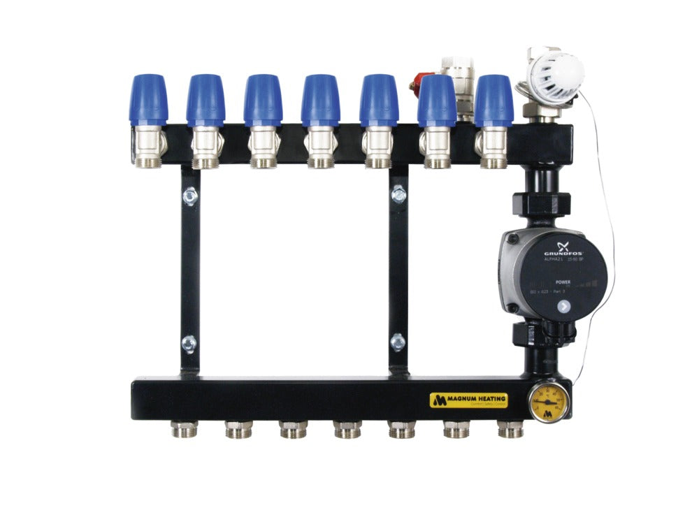 MAGNUM Heating Verdeler Basic Staal 4 Groeps-700712