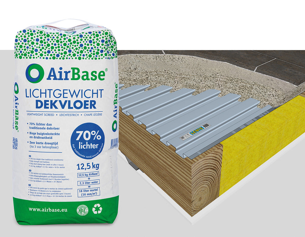 Airbase Lichtgewicht Dekvloer Mortel 12,5kg-705201